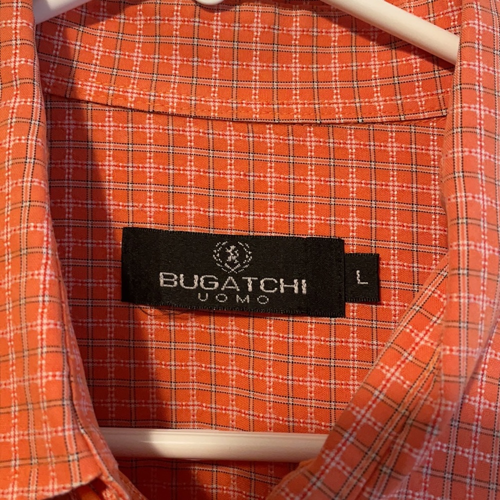 Bugatchi Uomo Button Down Collared Shirt Size Lar… - image 6